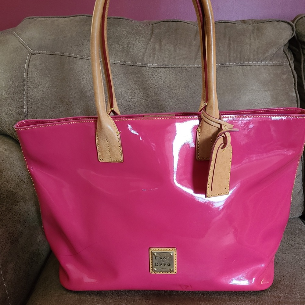 Dooney & Bourke Patent Leather hot pink bag